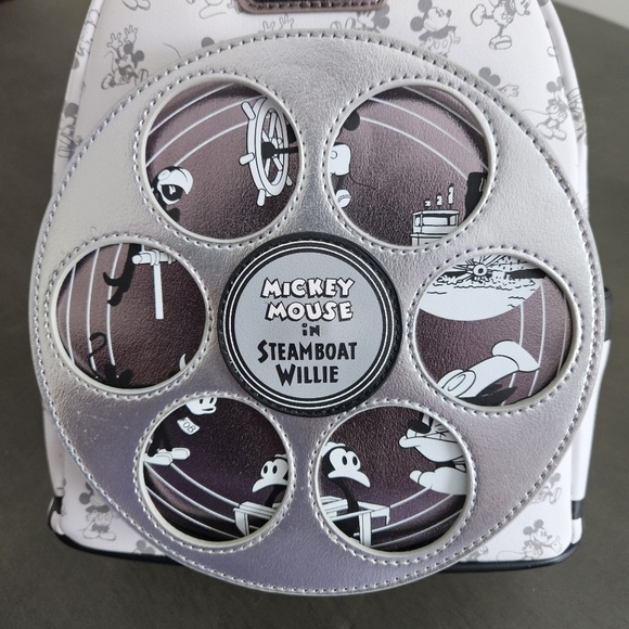 Loungefly Disney Parks Mickey Steamboat Willie Disney 100  Backpack NWT main image 15